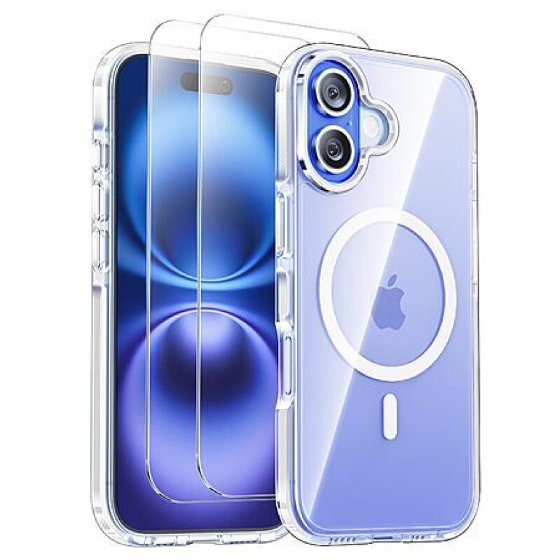 SmartDevil MagSafe Case + 2‑Pack Screen Protectors for iPhone 16/17 – $4.80 with Coupon + Free Prime Shipping