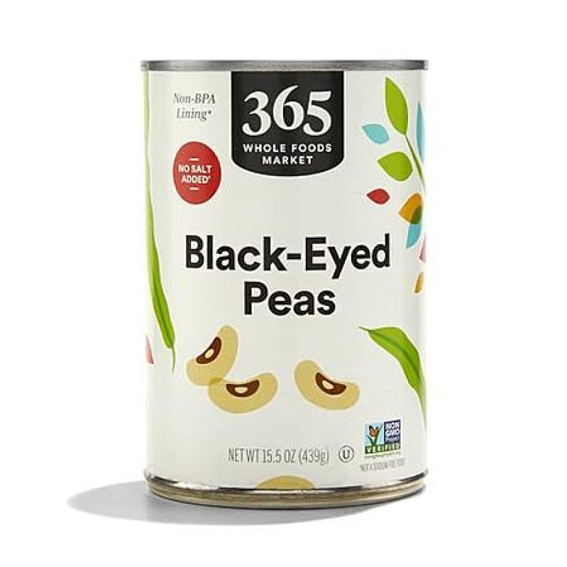 Whole Foods Market Blackeye Peas No Salt Added – 15.5 oz for $1.09 (27% Off)