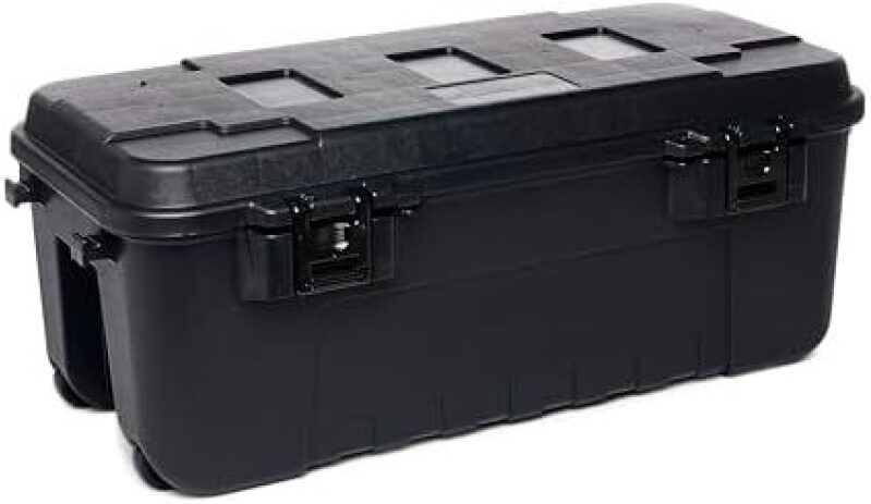 Plano 108-Quart Lockable Storage Trunk w/ Wheels – 50% Off at $24.99