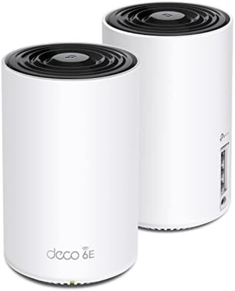 TP-Link Deco AXE5400 2‑Pack Mesh WiFi 6E – $149.99, 32% Off + 15% Cashback