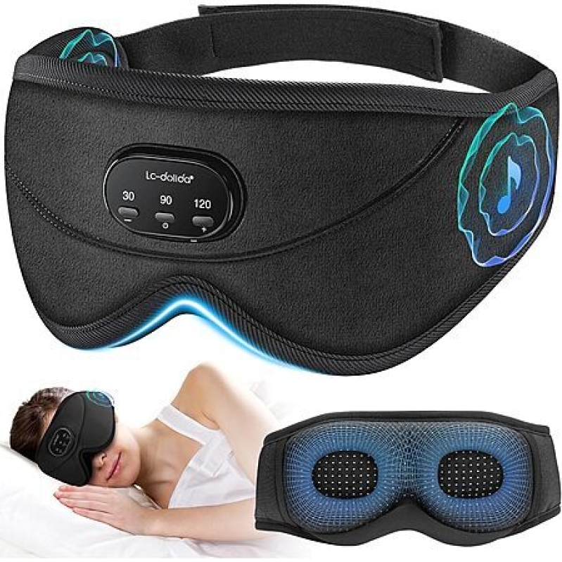 LC-dolida Bluetooth 5.4 White Noise Sleep Mask – $13 Deal on Amazon