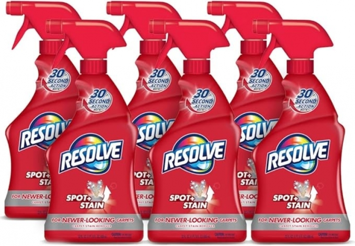 Resolve Triple Oxi Advanced Carpet Cleaner – 6 Pack, Deep Stain Removal