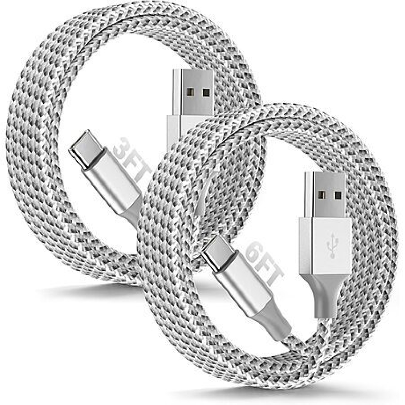 2-Pack SwaggWood USB-A to USB-C Charging Cables (3' & 6') – Only $2.99 with Prime Free Shipping