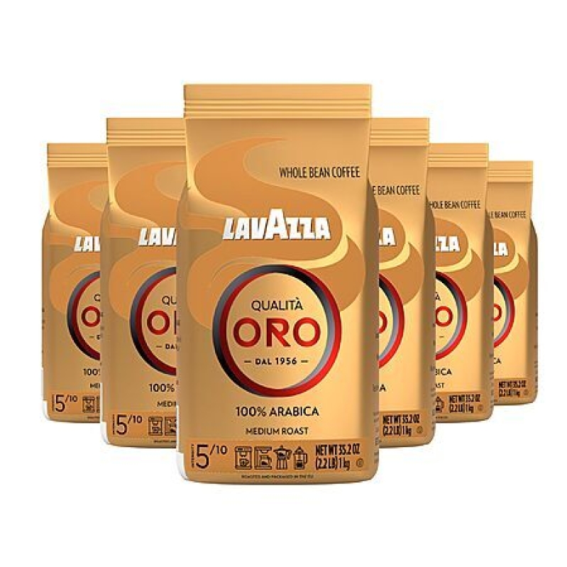 Lavazza Qualità Oro Whole Bean Coffee – 6 Pack, $15.20 Each – Fresh Italian Blend