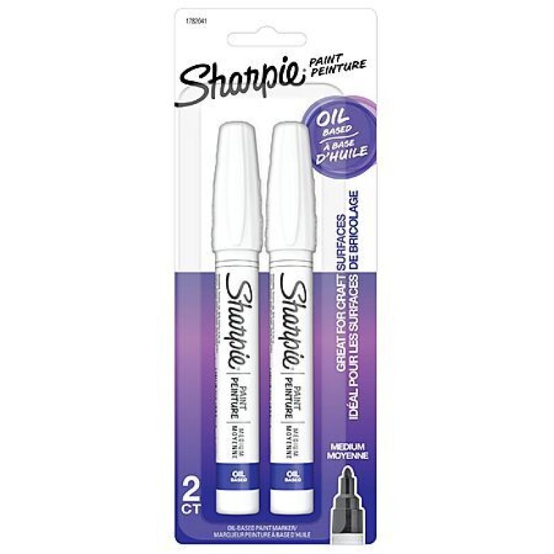 Sharpie Oil-Based Paint Markers (2-Pack, White) – Quick‑Dry, Fade‑Resistant – $4.18 with Subscribe & Save