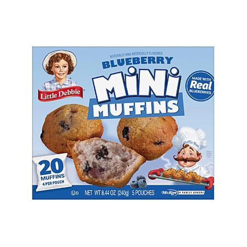 Little Debbie Blueberry Mini Muffins – 20 Count, 5 Pouches, Only $2.37 + Free Shipping