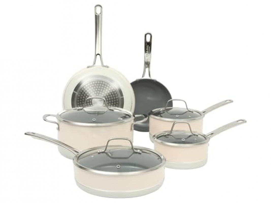 Sur La Table Viva La Cantina 10-Piece Ceramic Nonstick Cookware Set – 48% Off