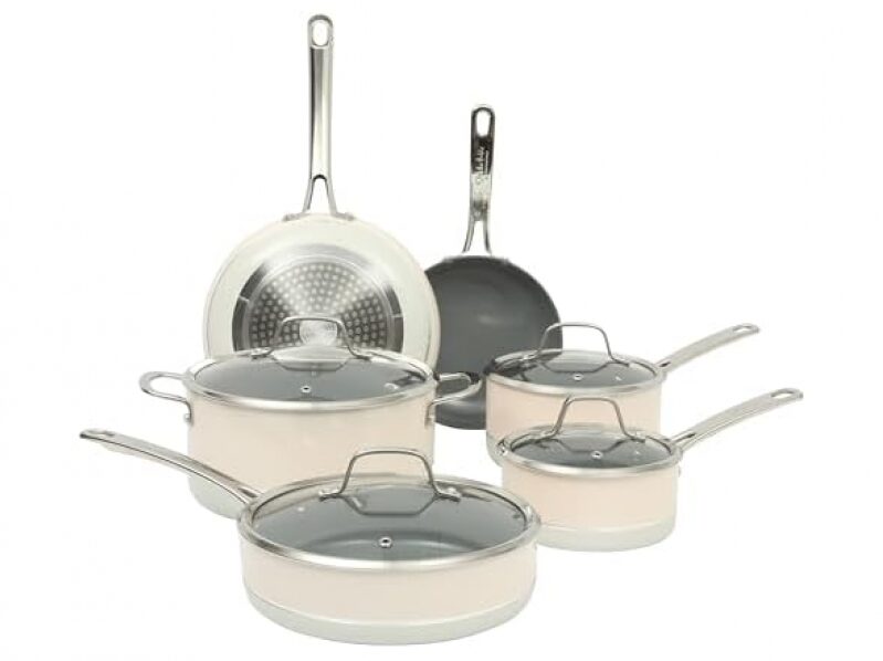 Sur La Table Viva La Cantina 10-Piece Ceramic Nonstick Cookware Set – 48% Off