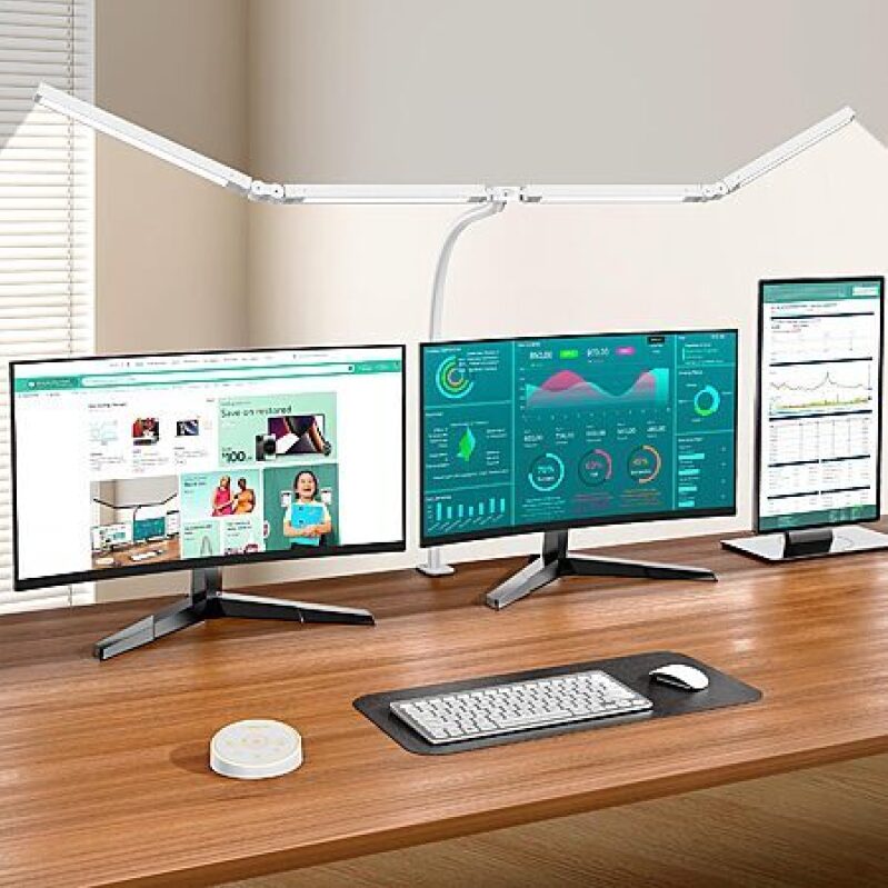Pzloz Double Head LED Desk Lamp – $35 + Free Shipping (Save $35)