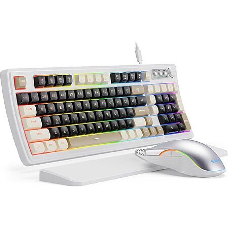 SABLUTE RGB Keyboard & Mouse Combo – 3‑Color Deal Under $25