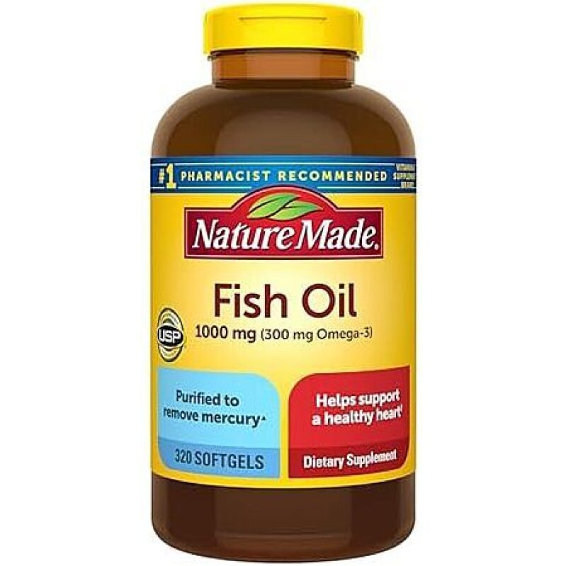 2× Nature Made 1000mg Omega‑3 Softgels – 75% Off, 320‑Count Each