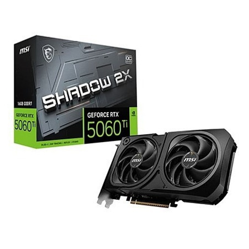 MSI RTX 5060 Ti Shadow 2X 16GB Dual-Fan GPU – $500 Deal