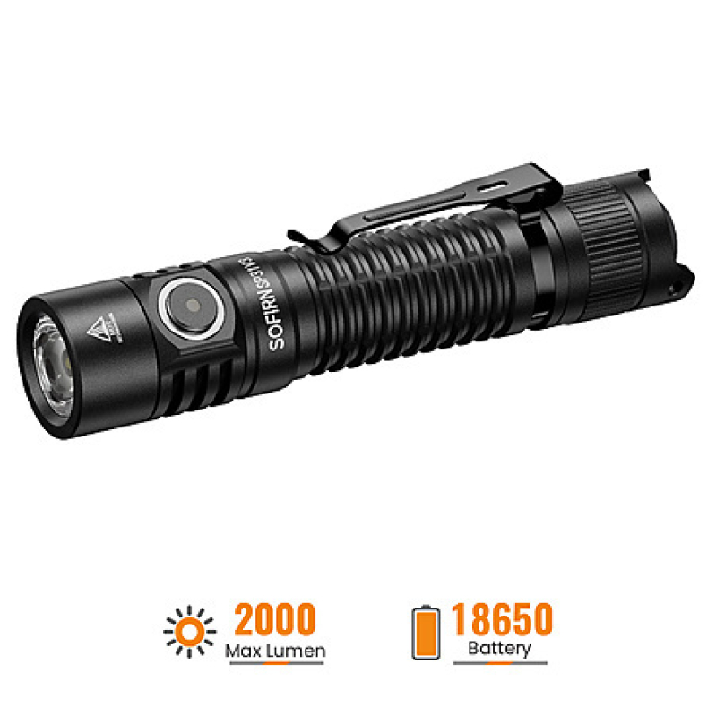 Sofirn SP31 V3 Tactical Flashlight – USB‑C Rechargeable, Side/Tail Switch – $19.79 with Coupon