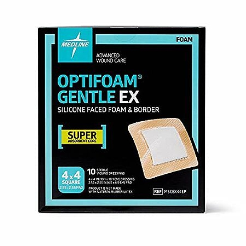 Medline Optifoam Gentle EX Foam Dressings – 10 Pack, 36% Off