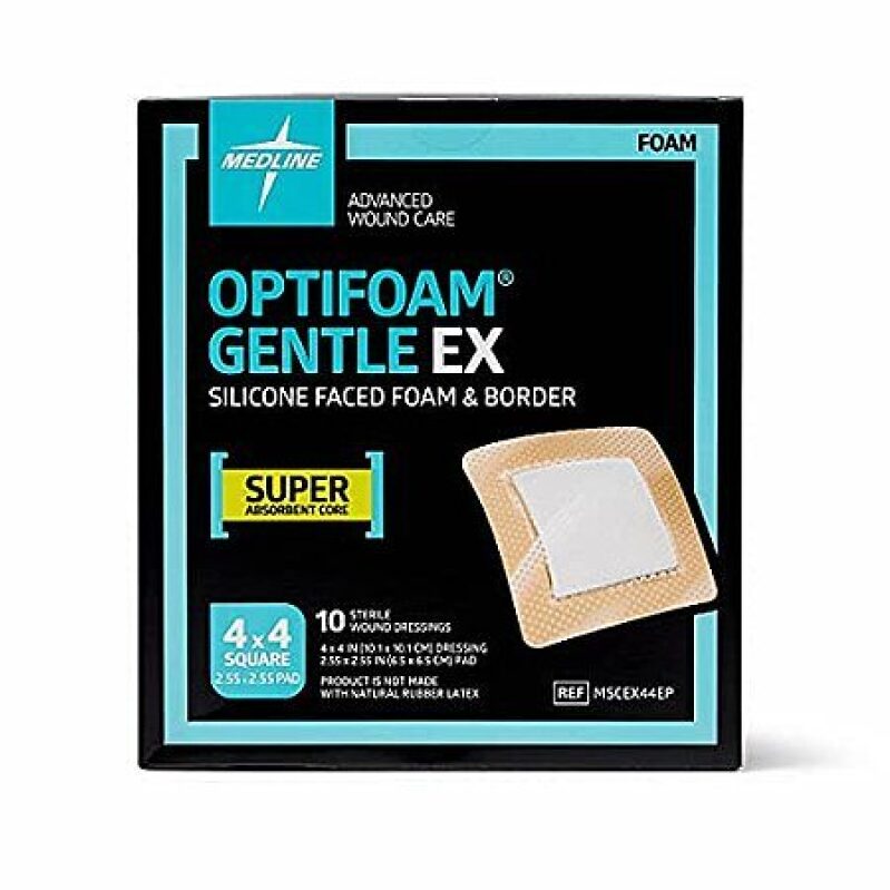 Medline Optifoam Gentle EX Foam Dressings – 10 Pack, 36% Off