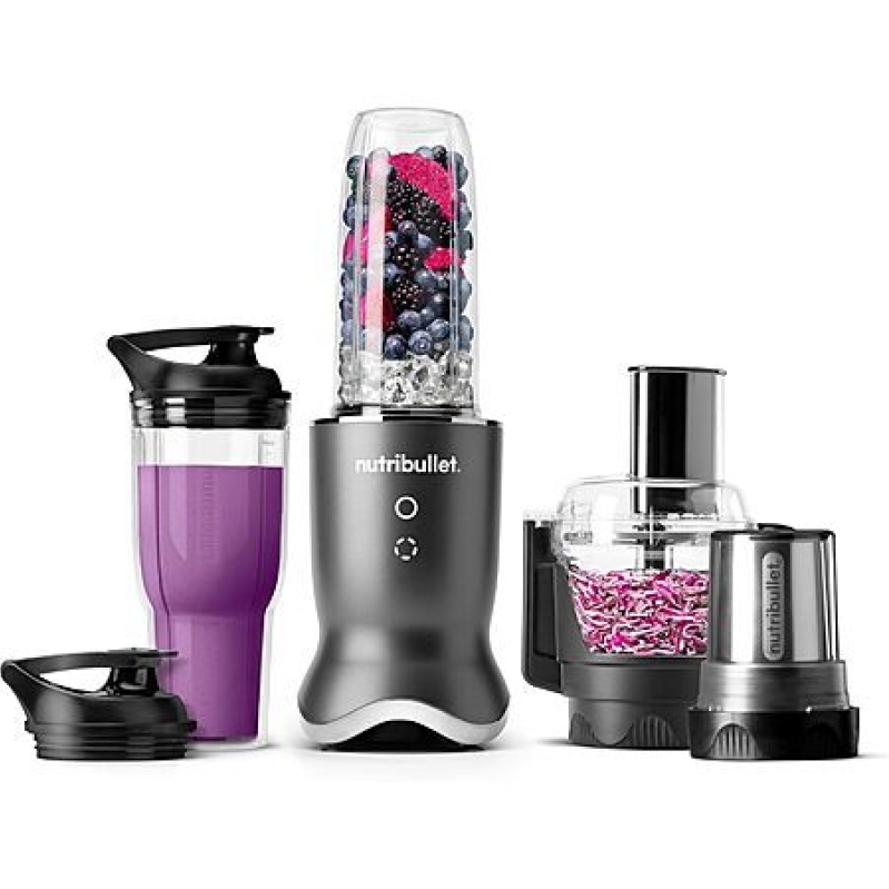 NutriBullet Ultra Plus+ 3‑in‑1 Compact Kitchen System – 1200W Blender, Processor & Grinder – Gunmetal Gray – $114.99