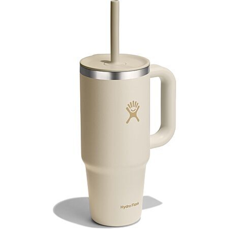 Hydro Flask 24oz Insulated Travel Tumbler with Straw – Coconut Cream for $15
