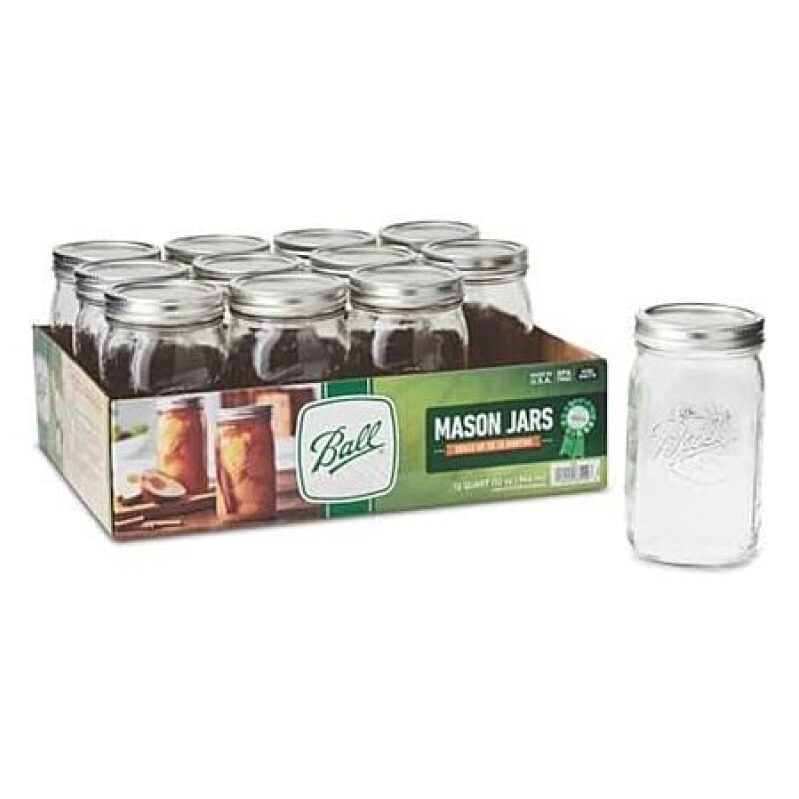 12-Pack 32‑Oz Wide Mouth Jars – $16.49 Bulk Deal, 61% Off