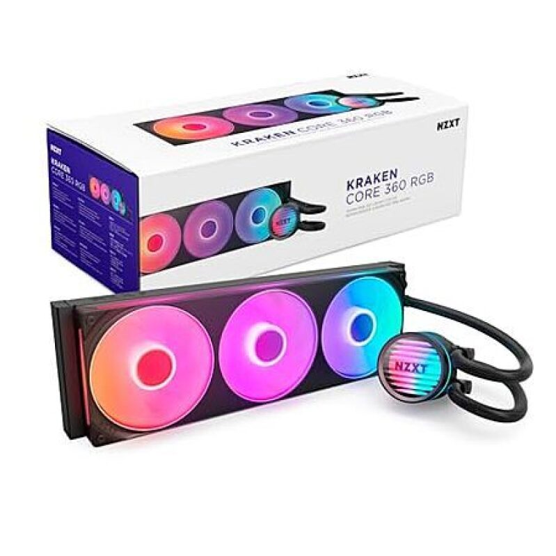 NZXT Kraken Core 360 RGB AIO Liquid CPU Cooler – $85 + Free Shipping