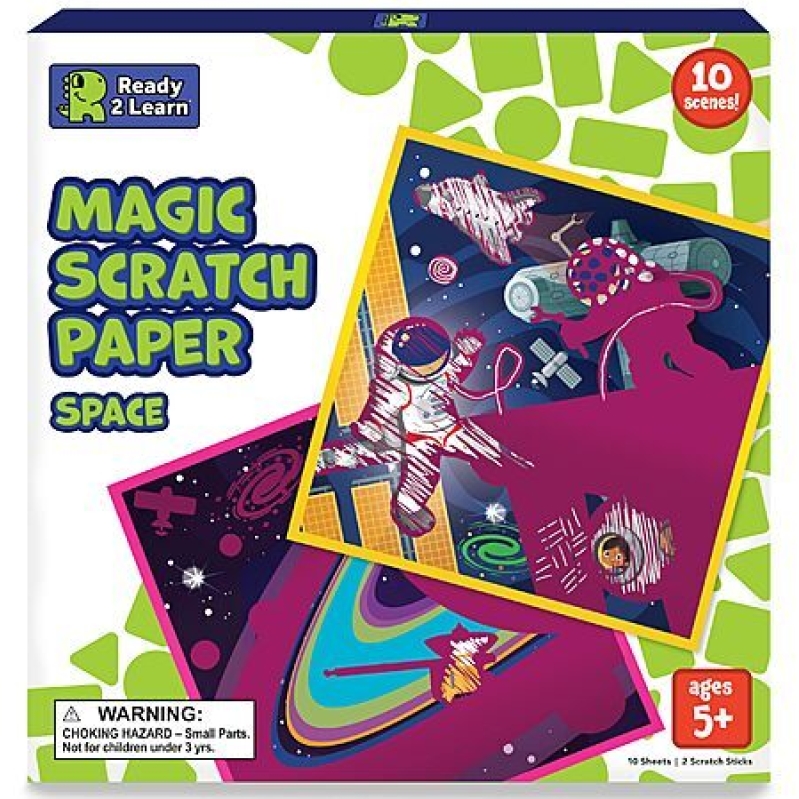 Ready 2 Learn Magic Scratch Paper – 10 Vibrant Scenes for $4.34