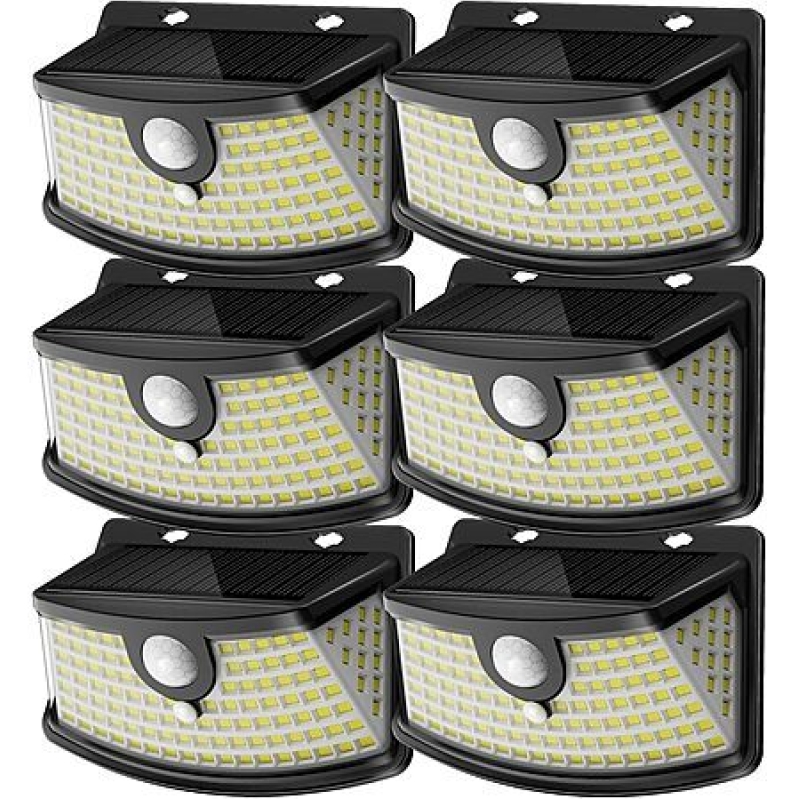 Aootek 6-Pack Solar Motion Sensor Lights – 120 LEDs, IP65 Waterproof, $21 on Amazon