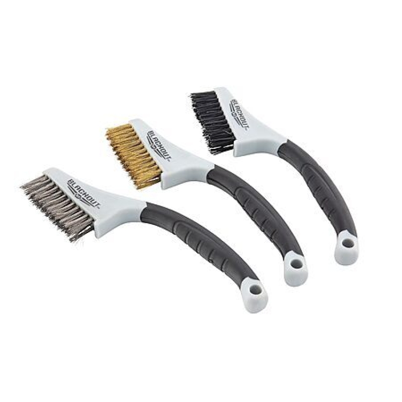 Blackout XP 3‑Piece Wire Brush Set – Stainless Steel, Brass & Nylon – $3.64 + Free Shipping