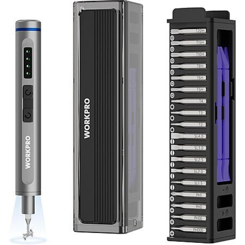 WORKPRO 36-Piece Mini Electric Screwdriver Set – $20 Off Today