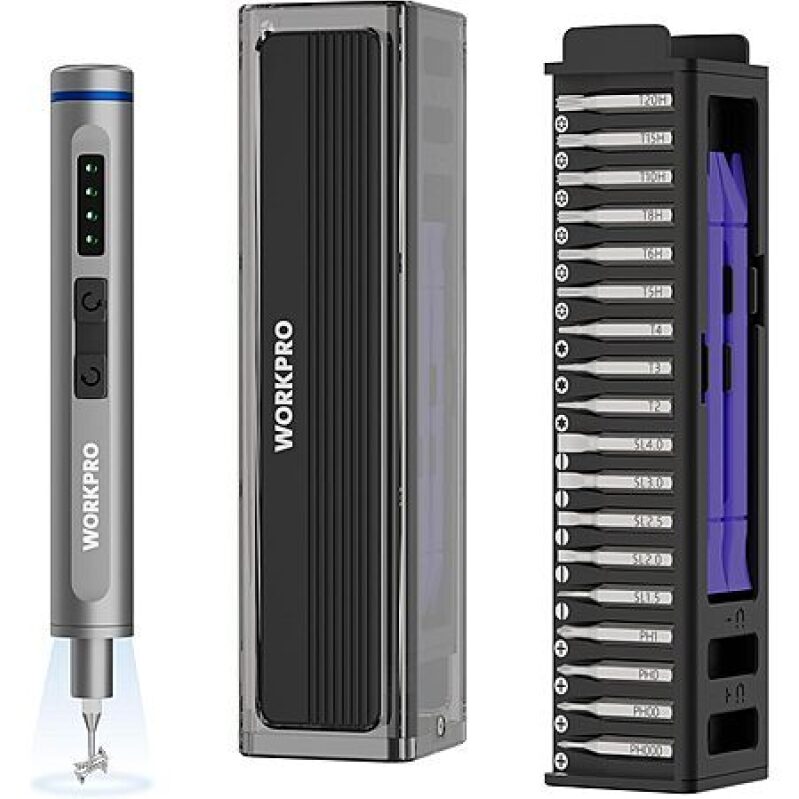 WORKPRO 36-Piece Mini Electric Screwdriver Set – $20 Off Today