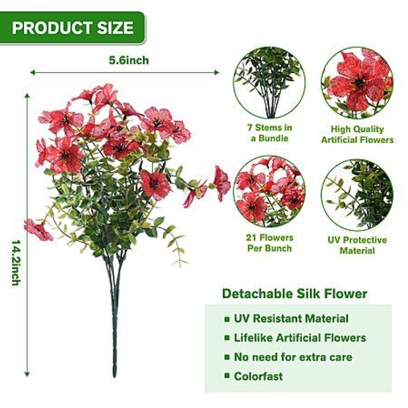 50% Off 13‑Pack Outdoor Artificial Flowers – Multi‑Colour