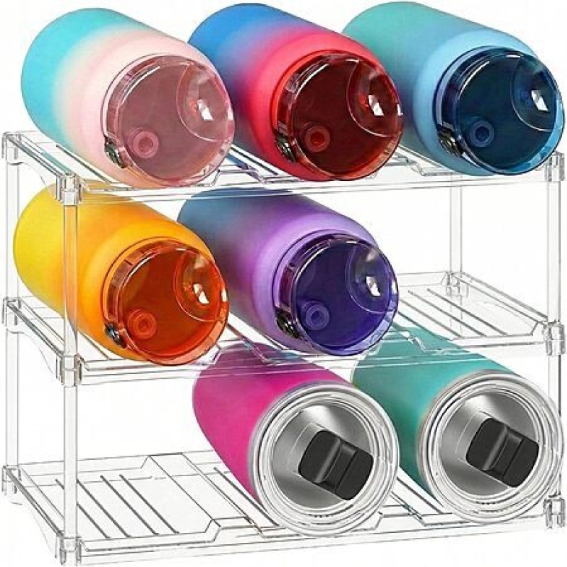 Lifewit 3‑Tier Stackable Bottle Organizer – 9‑Bottle Capacity, $7.99 Deal