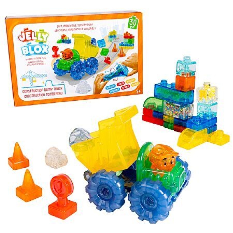 Jelly Blox Dump Truck Set – 30‑Piece Sensory Play Toy for Toddlers – $18.59 Deal