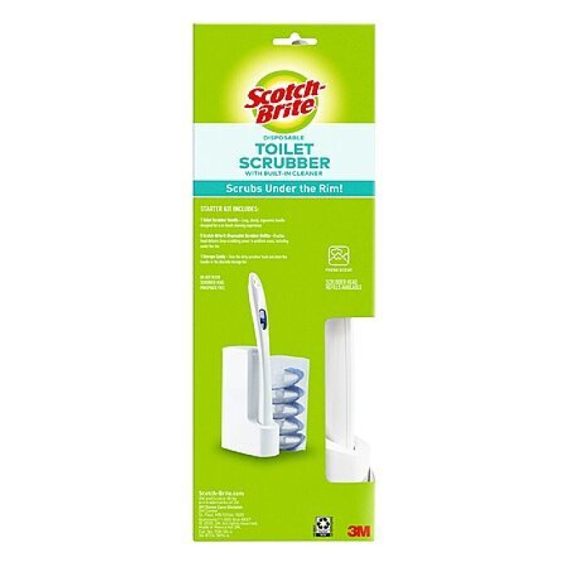 Scotch-Brite Toilet Scrubber Starter Kit – 5 Refills + Handle – $6.50 Deal