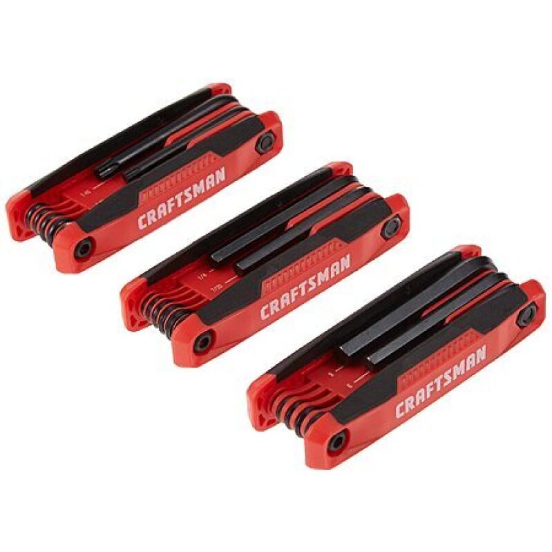 Craftsman 25‑Key Folding Hex Key Set – 3‑Pack for $14.92 + Free Shipping
