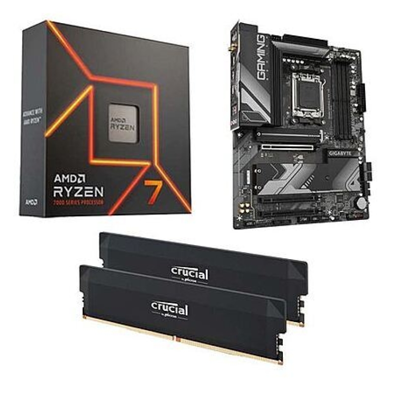 AMD Ryzen 7 7700X + Gigabyte B650 Gaming X AX v2 + G.Skill Flare X5 32GB DDR5-6000 Bundle – $500 + Free Store Pickup