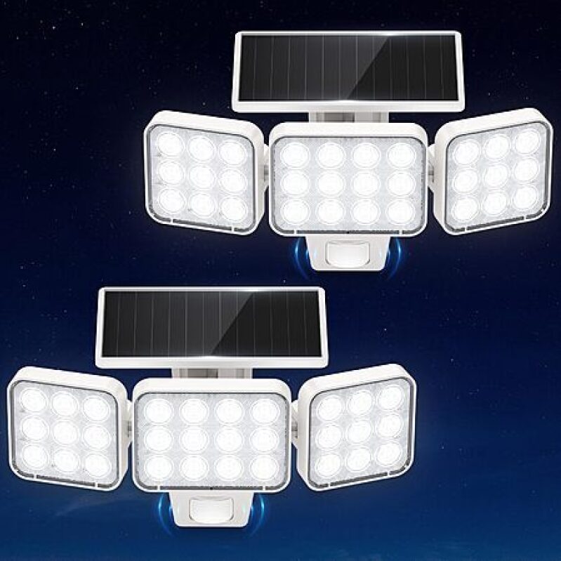 WdtPro Solar Flood Lights 2-Pack – 3500LM Motion Sensor – $16.89 Deal