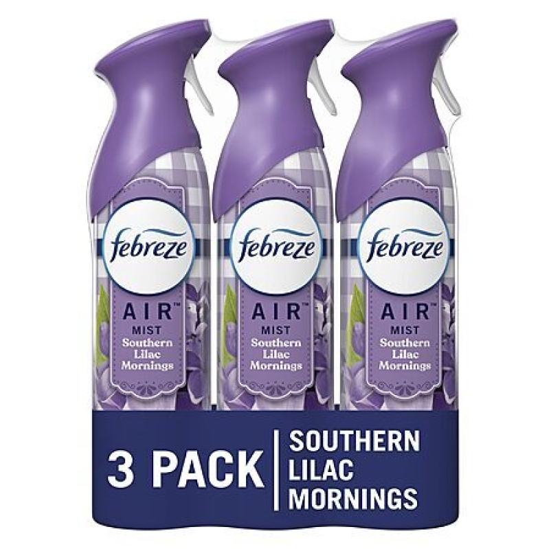 Febreze Air Effects 3‑Pack Lilac Mornings – $7.84 with Subscribe & Save