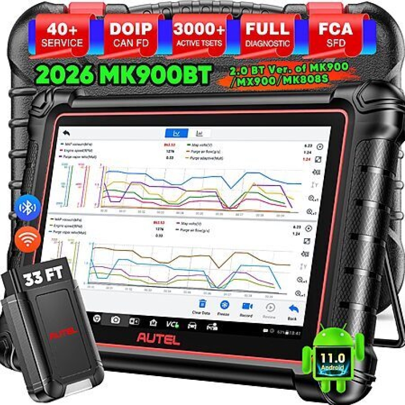 Autel MaxiCOM MK900BT 2026 Bidirectional Diagnostic Scan Tool – $527.18 – Full Vehicle Coverage