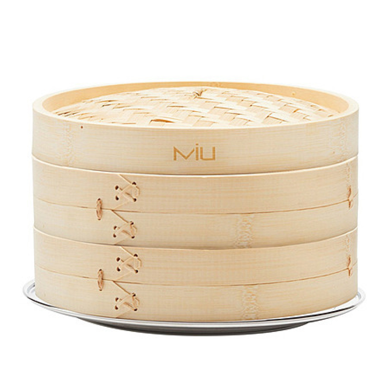 Costco MIU 10” 2‑Tier Bamboo Steamer – $9.97 Deal
