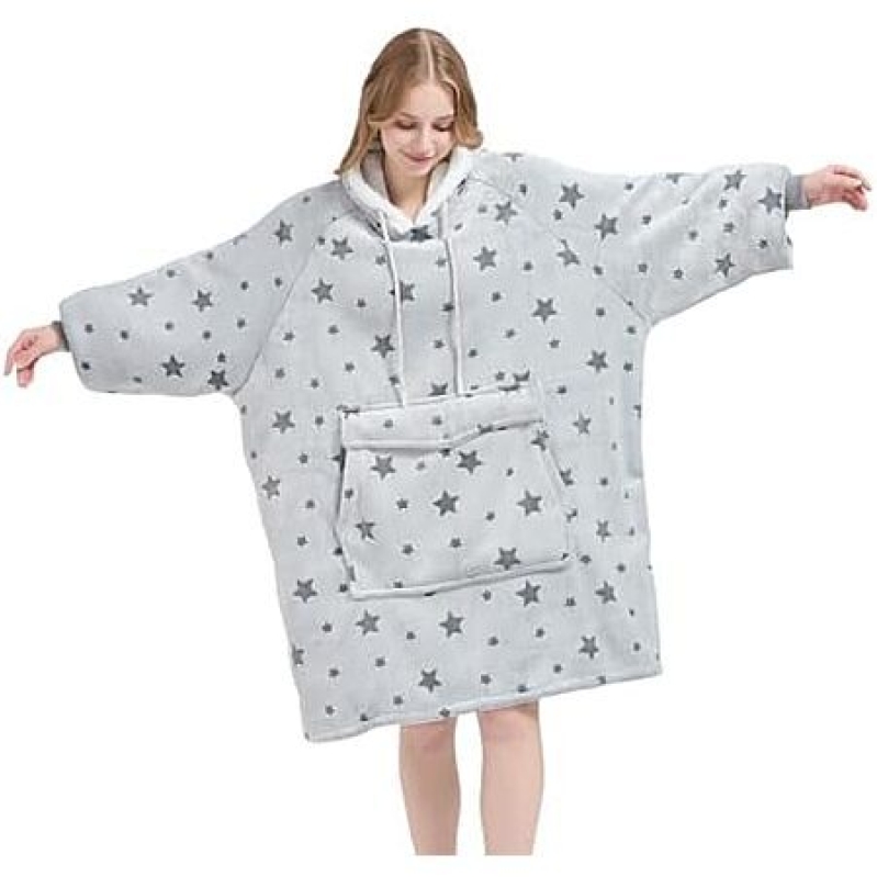 Qeils Wearable Blanket Hoodie – Snipped Star – $9.99 (72% Off)