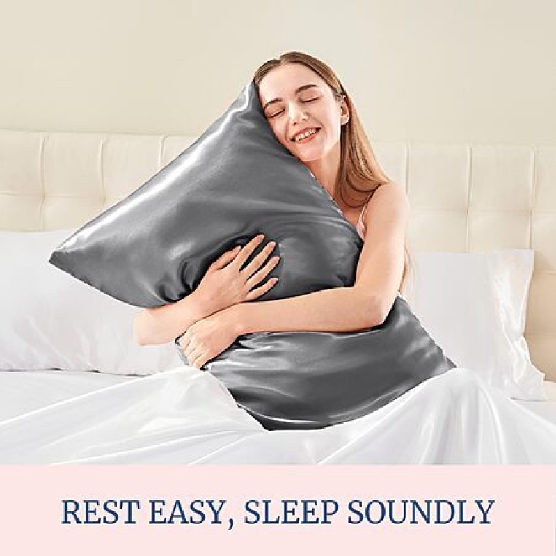 BEDELITE Satin Pillowcase 2-Pack – Super Soft, Cooling, Envelope Closure – Prime Deal $3.47