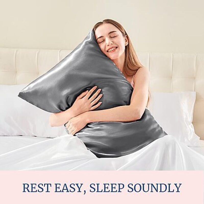 BEDELITE Satin Pillowcase 2-Pack – Super Soft, Cooling, Envelope Closure – Prime Deal $3.47