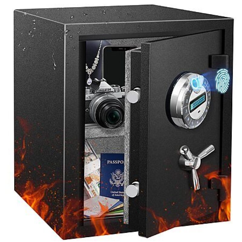Retllas 4.5 CuFt Fireproof Biometric Home Safe – $319.99 Deal