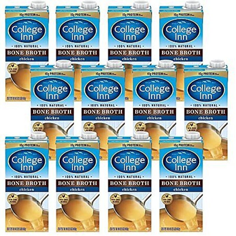 College Inn 100% Natural Chicken Bone Broth – 12 Pack, 32‑Oz – 51% Off