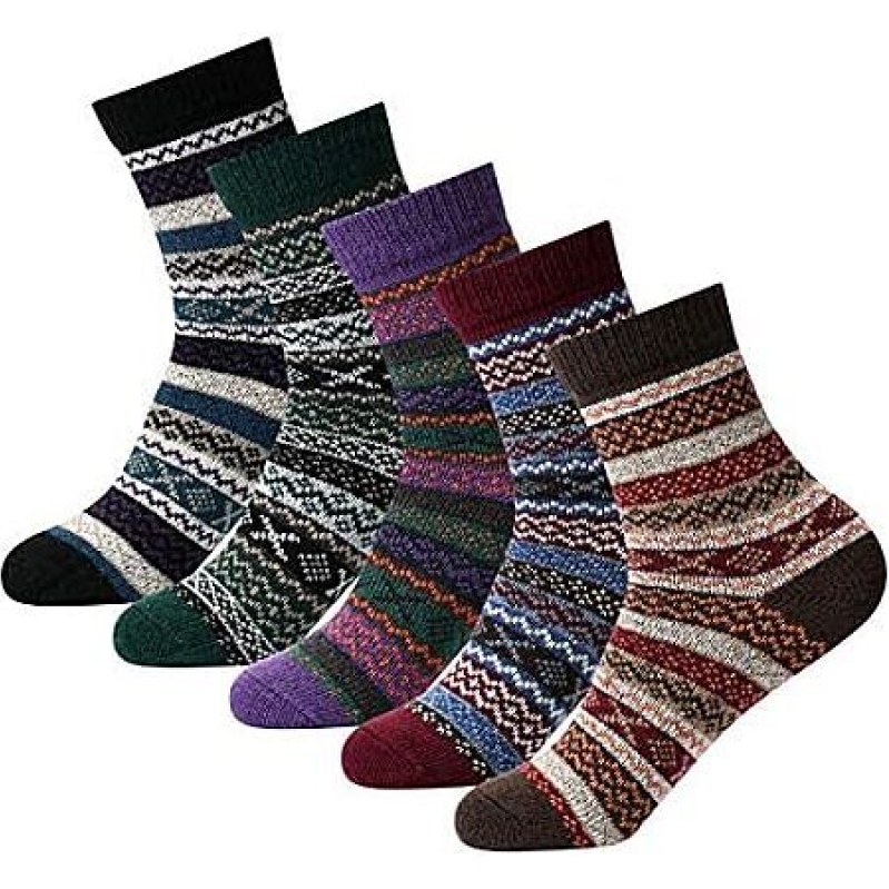 5-Pair FYC Women's Wool Blend Crew Socks – $5.99 Cozy Deal