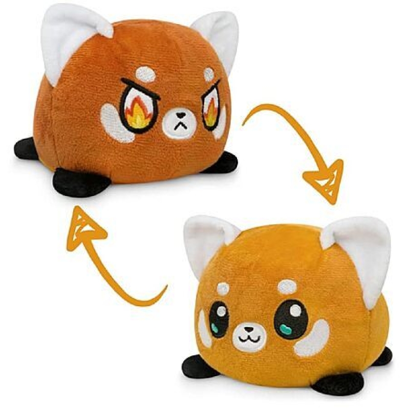 TeeTurtle Reversible Red Panda Plushie – Mood‑Switching Fidget Toy, 3.5