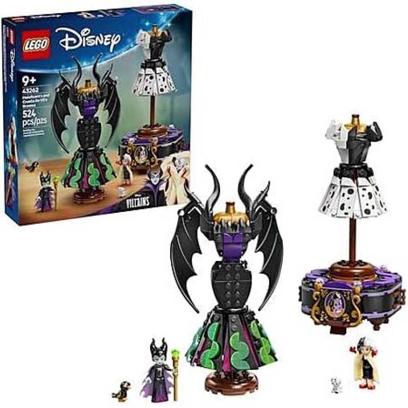 524-Piece LEGO Disney Dress Set – Maleficent & Cruella – 36% Off