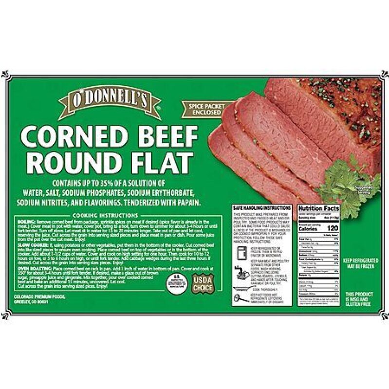 O'Donnell's Corned Beef Round Flat – Only $1.49, Stock Up Now