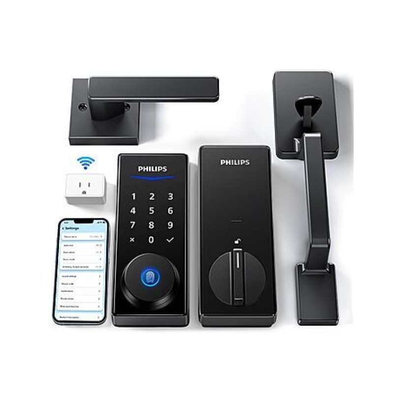 Philips Wi‑Fi Smart Lock with Handle – $149.99 Keyless & Fingerprint Deal