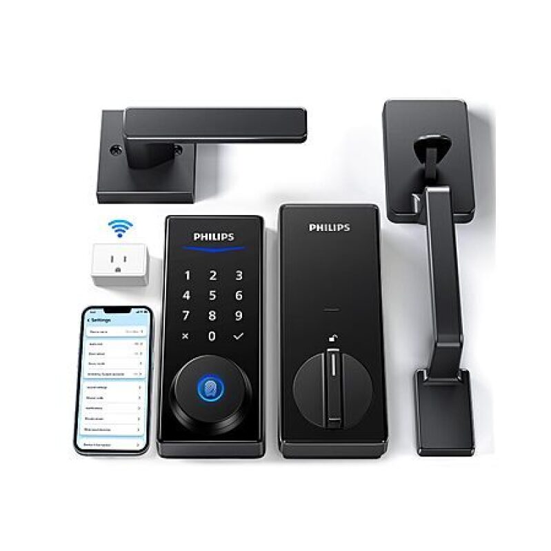 Philips Wi‑Fi Smart Lock with Handle – $149.99 Keyless & Fingerprint Deal