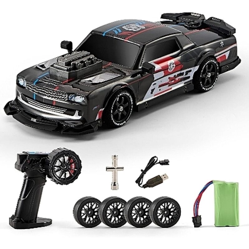 4WD RC Drift Police Car – $11.99 After Coupon (LED Lights, Drift Tires)